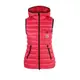 【MONCLER】女款 品牌LOGO 連帽羽絨背心- 桃紅色 (0號USA-XS) 1A000625396Q 542