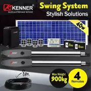 KENNER E Full Solar Powered Automatic Swing Gate Opener E2SB9-N40S4