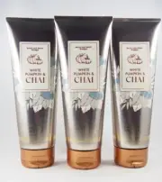 (6) Bath & Body Works White Pumpkin Chai 24hr Moisture Ultimate Body Cream 8oz