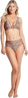 [Seafolly] Women's Banded Longline Triangle Bikini Top Swimsuit