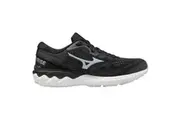 Mizuno Womens Wave Skyrise 2 Neutral Cushioned Running Shoes (Black/Cool Silver/White)