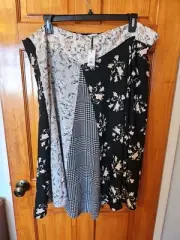 CALVIN KLEIN Women's Patchwork Country Style Lined Midi Skirt Size 20W NWT