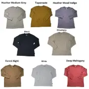 Eddie Bauer Men's Long Sleeve Crew Neck Cotton Classic Fit Brushed Jersey Tee