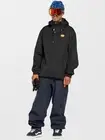 Volcom x Arthur Longo 20K Pullover Anarok Snowboard Jacket Size XL $250 Black
