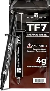 Thermalright TF7 4g High Performance Thermal Compound Paste-4 Grams, 12.8W/mK, High Durability, Easy to Apply,for All Heatsinks CPU Coolers/CPU/GPU, with Applying Tool