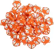 Homoyoyo 50pcs Fox Shaped Multi Function Erasers for Students Fun and Creative Pencil Accessories for Writing Drawing and Sketching Safe and Pencil Mark Remover