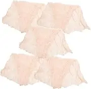 ASAKKURA 5Pcs Elegant Table Runners Chic Wear Resistant Desk Cloths Reusable Table Cloths for for Weddings Parties and Daily Dining
