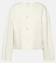 [Fforme] Fforme Dev cropped denim jacket AU 12 white
