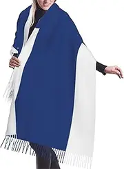 [DRTGEDS] Finnish Flag Scarfs For Women Fall Winter Scarves Pashmina Shawls And Wraps For All Season Christmas Gift