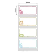 [Namly Design] NIIMBOT Label Stickers B1 / B21 / B3 Series 40 x 20mm / 320 pcs / Kids Study Design
