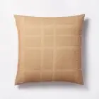 Threshold Studio McGee Cotton Waffle Pillow Sham Double-Turned Hems, Camel, Euro