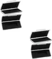 2sets Hard Drive Storage Case Buffering Pad Small Carrying Case Enclosure Ssd Box 2pcs*2