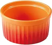 COLORE (Orange) Orange Souffle (L) | Souffle [ 4.0 x 4.0 x 2.2 inches (10.2 x 10.2 x 5.5 cm), 8.5 fl oz (270 cc, 210 g)