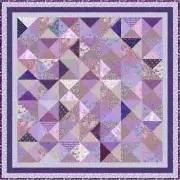 LAVENDER LADIES - 52" x 52" - Quilt-Addicts Pre-cut Patchwork Quilt Kit Lap