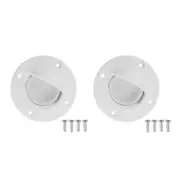 Universal White Nylon Marine Boat Transom Deck Mount Scupper Screw Bung Sto J1D6