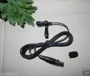 Tie Clip Lapel Voice Lavalier Microphone For AKG Wireless - XLR mini 3Pin TA3F
