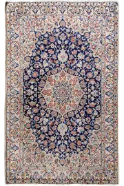 Nain Hand Knotted Wool & Silk Rug - 220x130cm by Cyrus Rugs