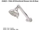 Shower Head Rose with Swivel Arm Wall Mount Chrome Palio Dynasty by Novelli