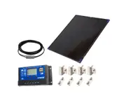 Kings 100W Fixed Solar Panel + 6m Extension Lead + Solar Panel Mounting Brackets + 15A PWM Solar Controller