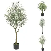 Artificial Olive Branches Home Office Flexible Stems High-quality Materials