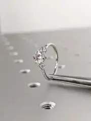 Snowflake Round Cut Moissanite Half Eternity Wedding Band For Her promise ring