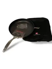 New Scanpan Denmark 12.5" Fry Pan Nonstick Induction W Cloth Cover