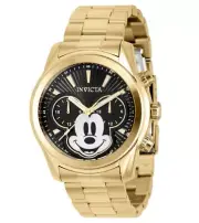 Invicta Disney Men's 44mm Mickey Gold Dual-Time Limited Edition Watch 37818