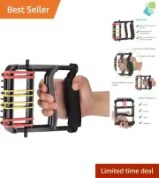 Lightweight Hand Exerciser for Improved Grip Strength and Finger Health - Black