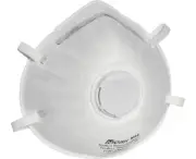 One N95 Particulate Dust Masks Cone Respirator Masks With Valve