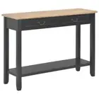 vidaXL Console Table Black 110x35x80 cm Wood 2BB