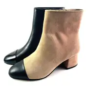 Steve Madden Eiffel Leather Cap Toe Block Heel Bootie Choose Sz/Color