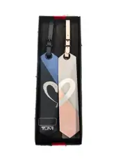 Tumi Luggage Tag - DELUXE SET OF 2 - RARE - Oversized Fast shipping $160 MSRP