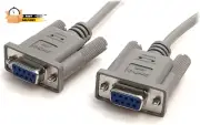10' RS232 Serial Null Modem Cable - Null Modem Cable - DB-9 (F) To