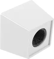 QUMIIRITY Cube Shaped Mic Flag Station Professional Interview Microphone Accessory Compact Design for Outdoor Use Reliable and Material for Reporters