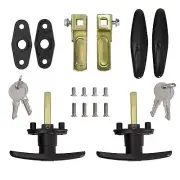 Matching T-Handles Lock Set Locking T-Handle Set for Truck Camper Shell with -2