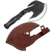 Wild Turkey Handmade 1075 High Carbon Steel Blade Axe Hatchet with Gut Hook
