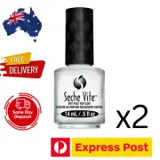 Seche Vite Dry Fast Top Coat 15ml x 2