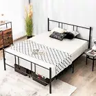 Giantex Bed Frame Metal Queen Double Size Heavy-Duty Mattress Base Foundation