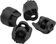 4 Pieces Shock Cap Protector Protector Guards Replacement, RC Shock Absorber Cap Upgrades Part for 1/7 Scale RC Hobby Car, Black
