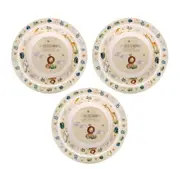 3PK Gibson Gifts Little Moments Baby/Children Feeding Bowl Dinner Meal Plate