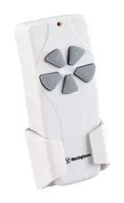 Westinghouse 77870 White 3-Fan Speeds Ceiling Fan and Light Remote Control