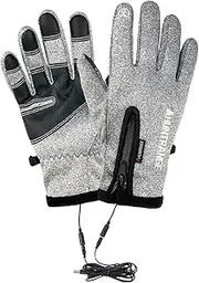 [Generic] USB Winter Heater Gloves - Winter Sports Gloves, Winter Warm Gloves with USB Hand Warmer | Vista Waterproof Touch Screen Hand Ski Glove Warmer, Touchscreen Sports Gloves, Men and Women