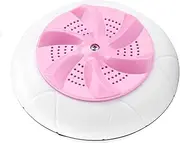 Portable Washing Machine Mini Ultrasonic Laundry Washer Travel Laundry Washer Cleaner Cleaning Tool for Home Travel Apartments Dormitories (Color : Pink)