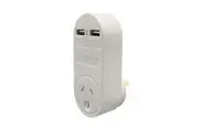 JACKSON Single Plug USB Wall Charger, 2x USB Charging Outlets (2.1A total) Power