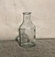 Vintage Clear Glass Apothecary / Medicine 5" Bottle - Nice!