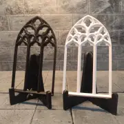 2PC Windows 1/12 Scale Dollhouse Miniatures Unpainted White Model Handmade Decor