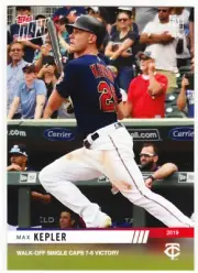 Max Kepler Twins Walk-Off Athletics A's on 7/21/2019 Topps NOW 552 SP=344