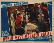 North West Mounted Police Lobby Card Robert Preston Paulette Godda- Old Photo