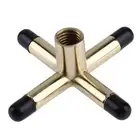 NEW Copper Plated Metal Bridge Head Billiard Snooker Pool Cue Rest Stick Frame P