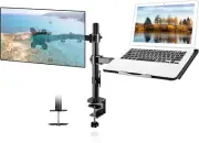 Monitor and Laptop Mount Holds 13-32 Inch Computer Screen,Adjustable Monitor Arm